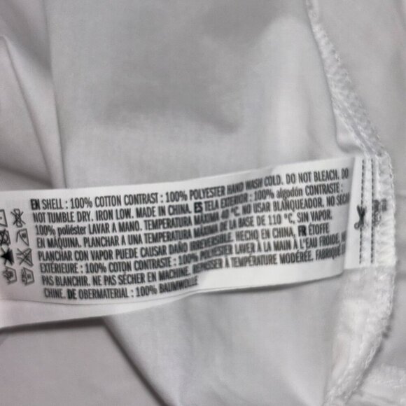 English Factory White Striped Band Off Shoulder Blouse - Size XS - Picture 7 of 10